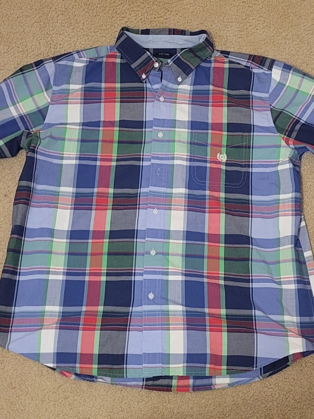 Men's ChapsXXL Plaid Button-Down Shirt